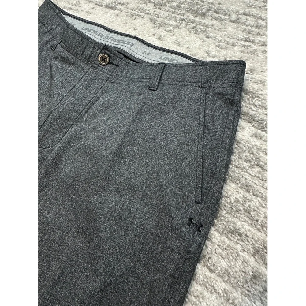 Under Armour Golf Pants Mens 36x32 Gray Performance Heathered Match Play